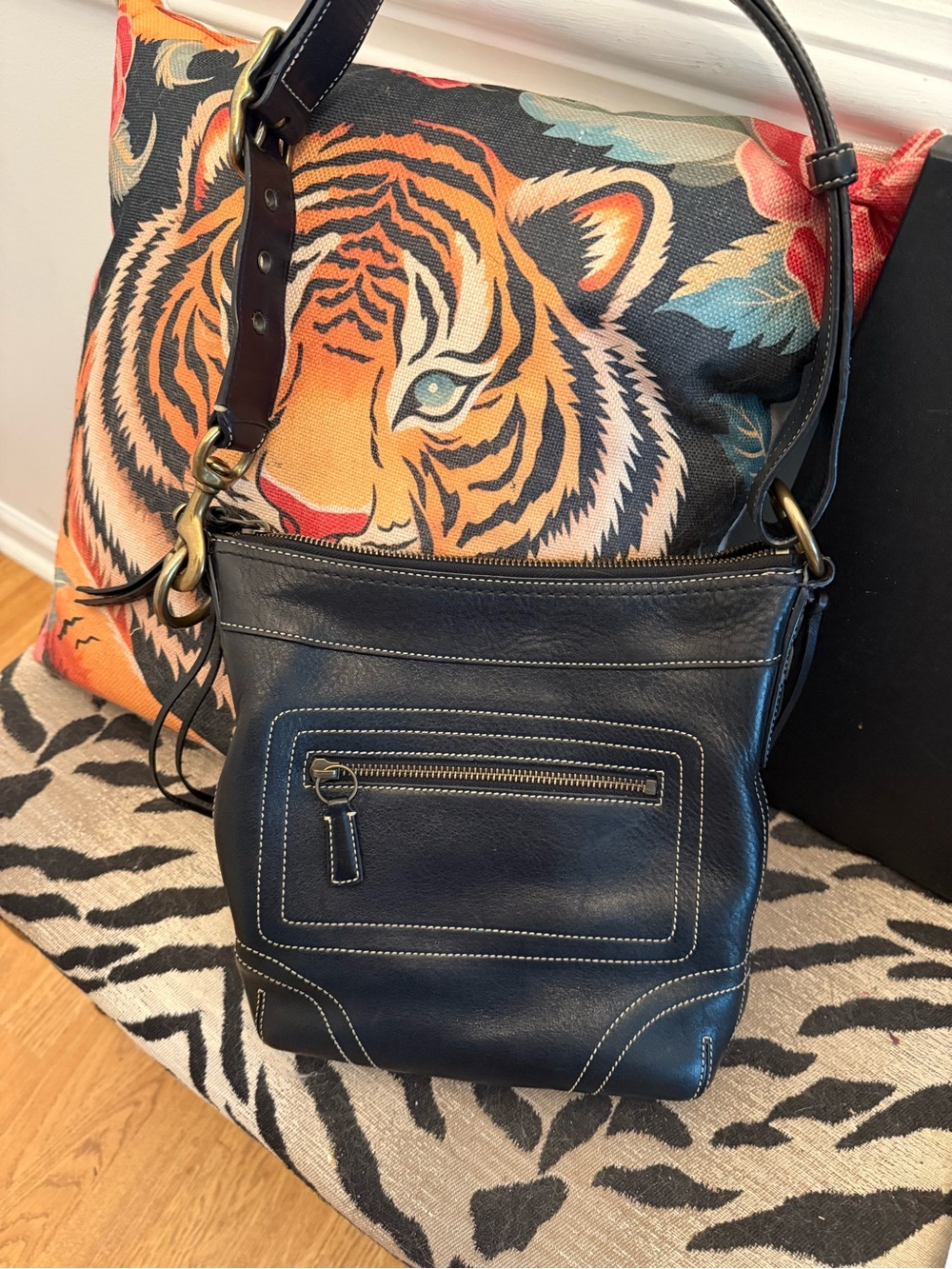Coach Bleeker Duffie Leather Shoulder Bag - very nice w COA